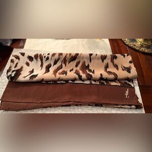 Vintage 80’s Animal Print Scarf with Logo by Jammers & Leufgen